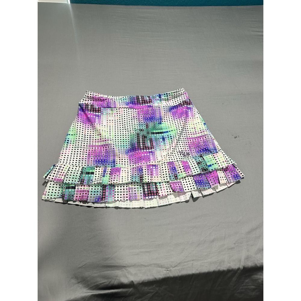 Tzu Tzu Skort Skirt Skort Pleats Golf Tennis Pockets Colorful L